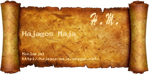 Hajagos Maja névjegykártya